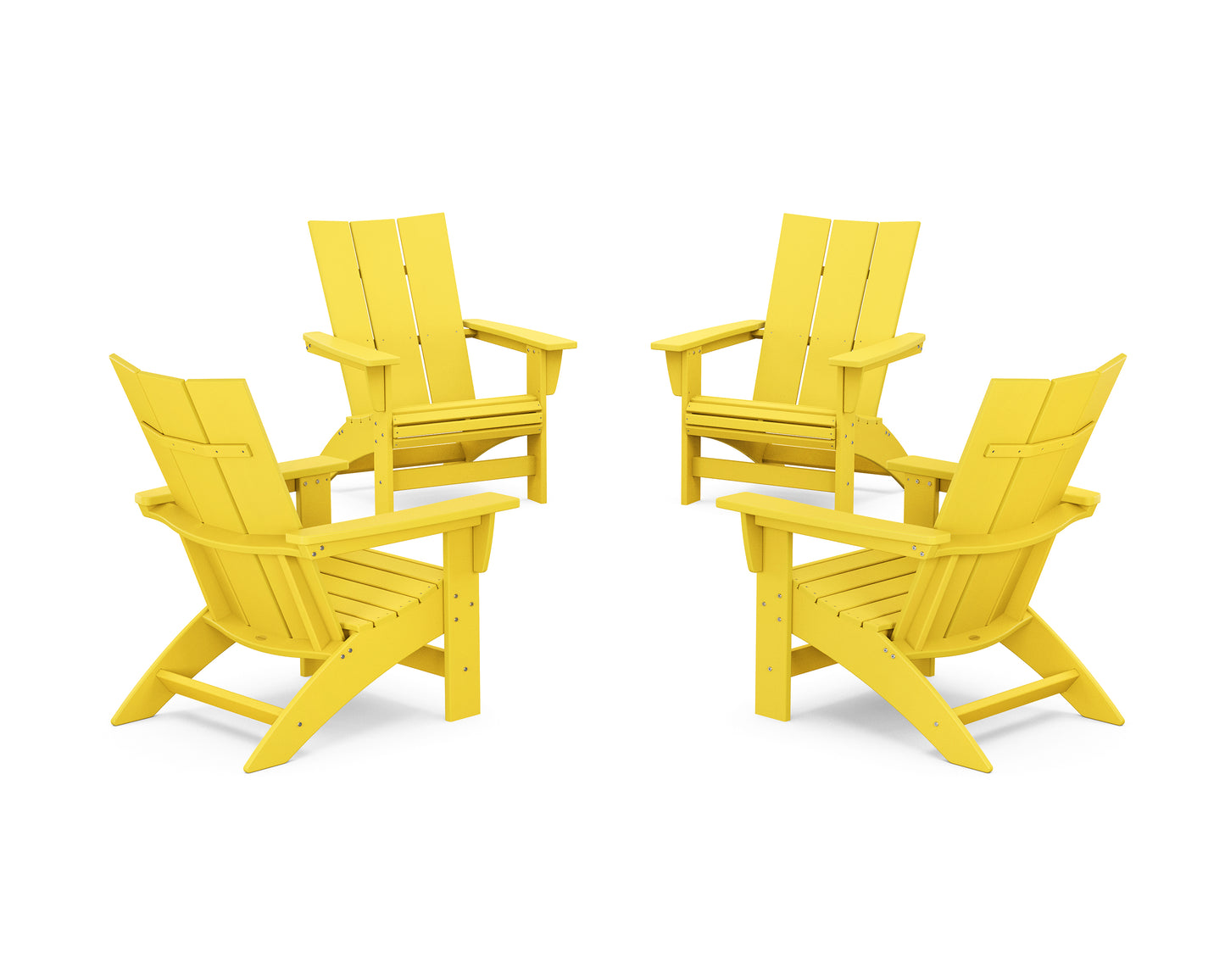 4-Piece Modern Grand Adirondack Chair Conversation Set