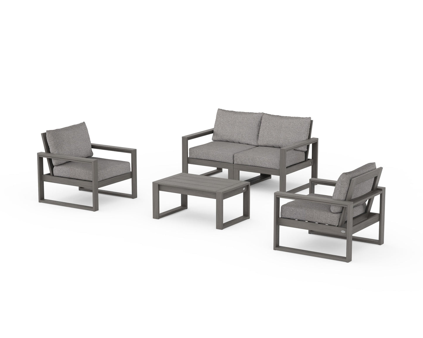 EDGE Sectional 4-Piece Deep Seating Set with Loveseat