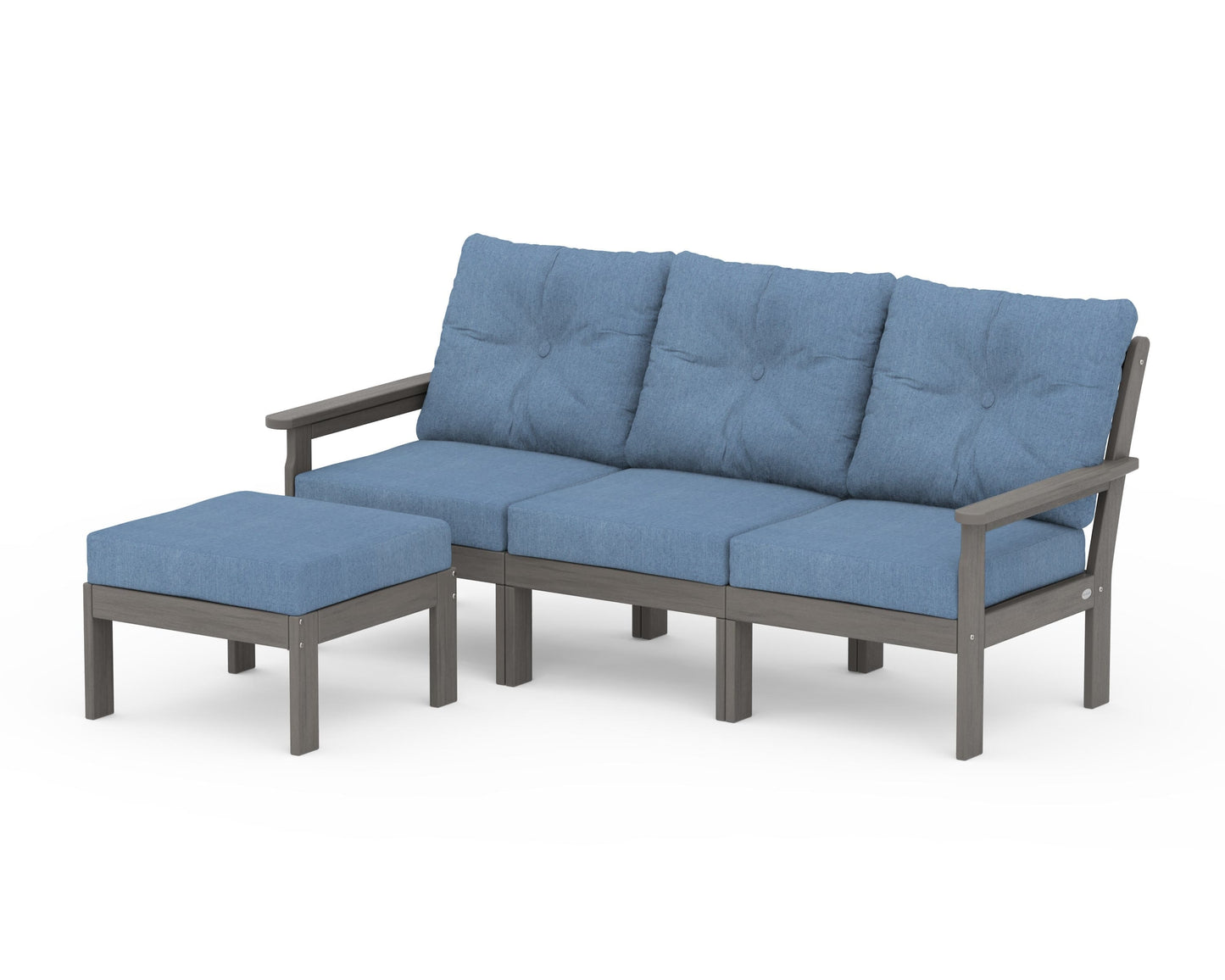 Vineyard 4-Piece Sectional with Ottoman