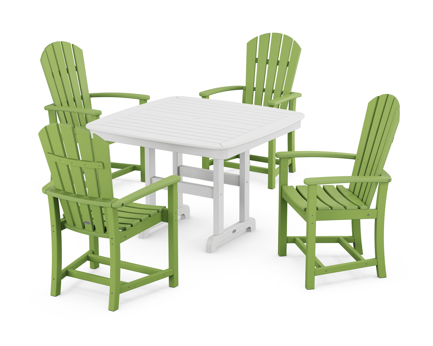 Palm Coast 5-Piece Dining Set with Trestle Legs