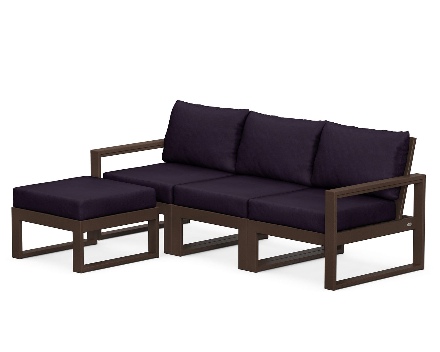 EDGE 4-Piece Modular Deep Seating Set with Ottoman