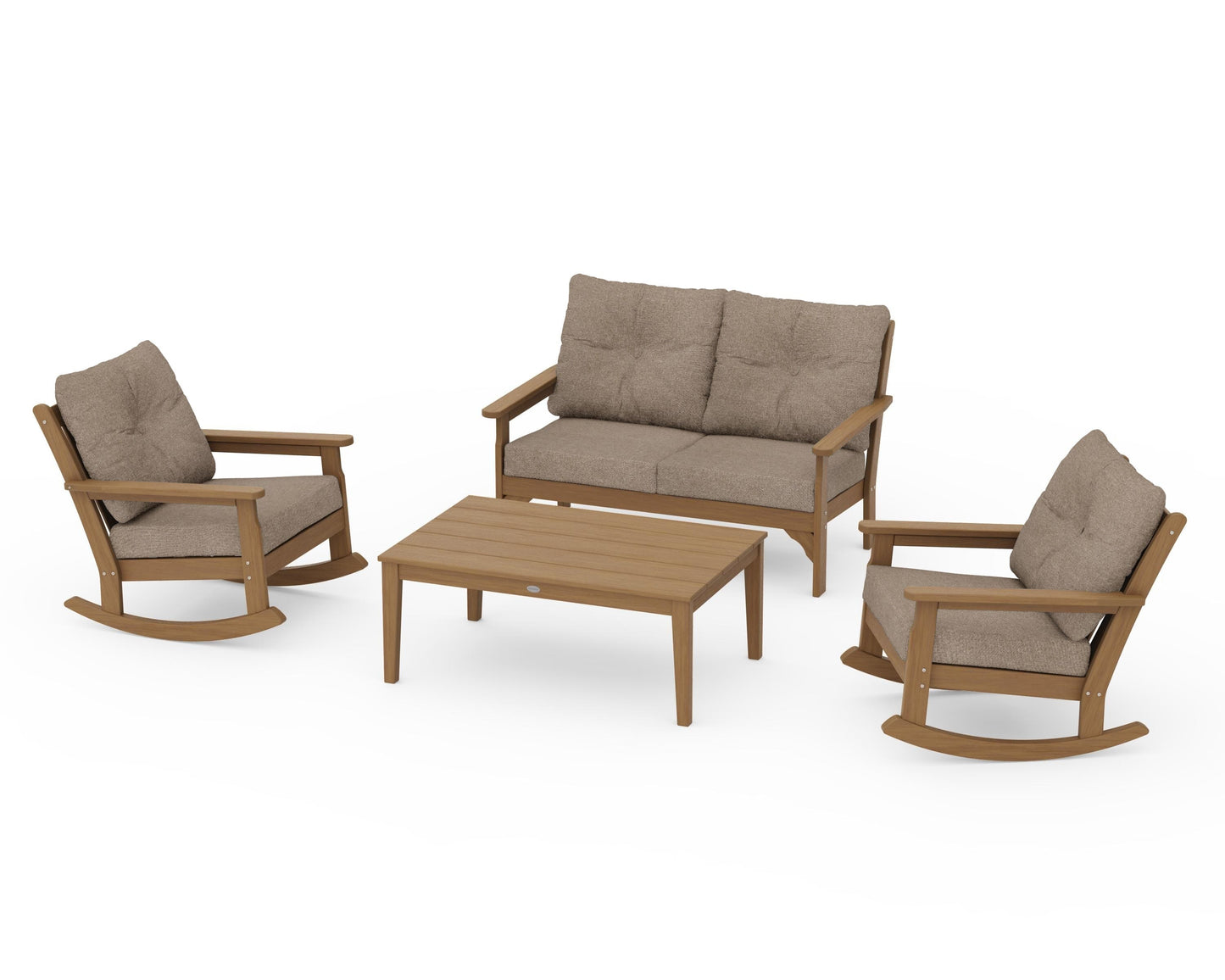 Vineyard 4-Piece Deep Seating Rocking Chair Set