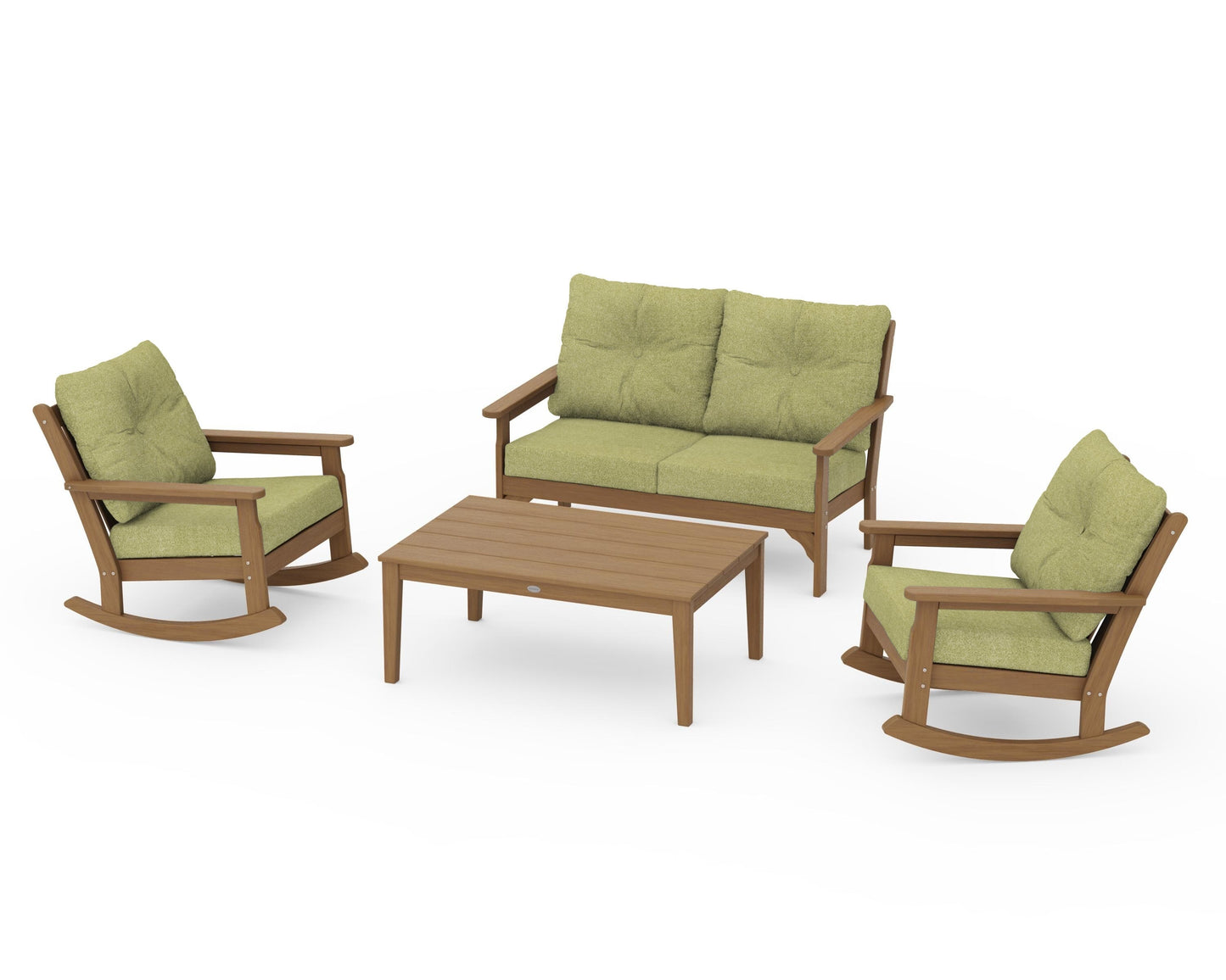 Vineyard 4-Piece Deep Seating Rocking Chair Set