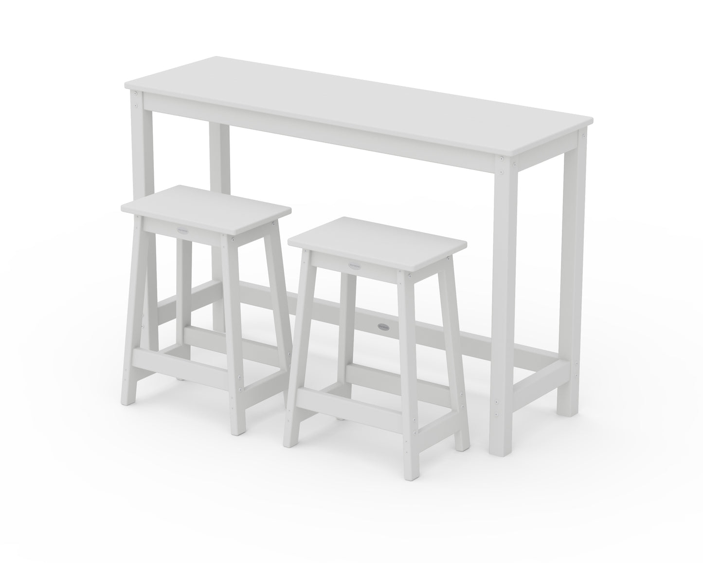 Modern Studio Stool 3-Piece Counter Balcony Set