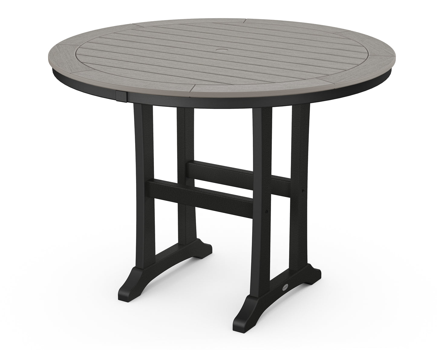 Nautical Trestle 48" Round Counter Table