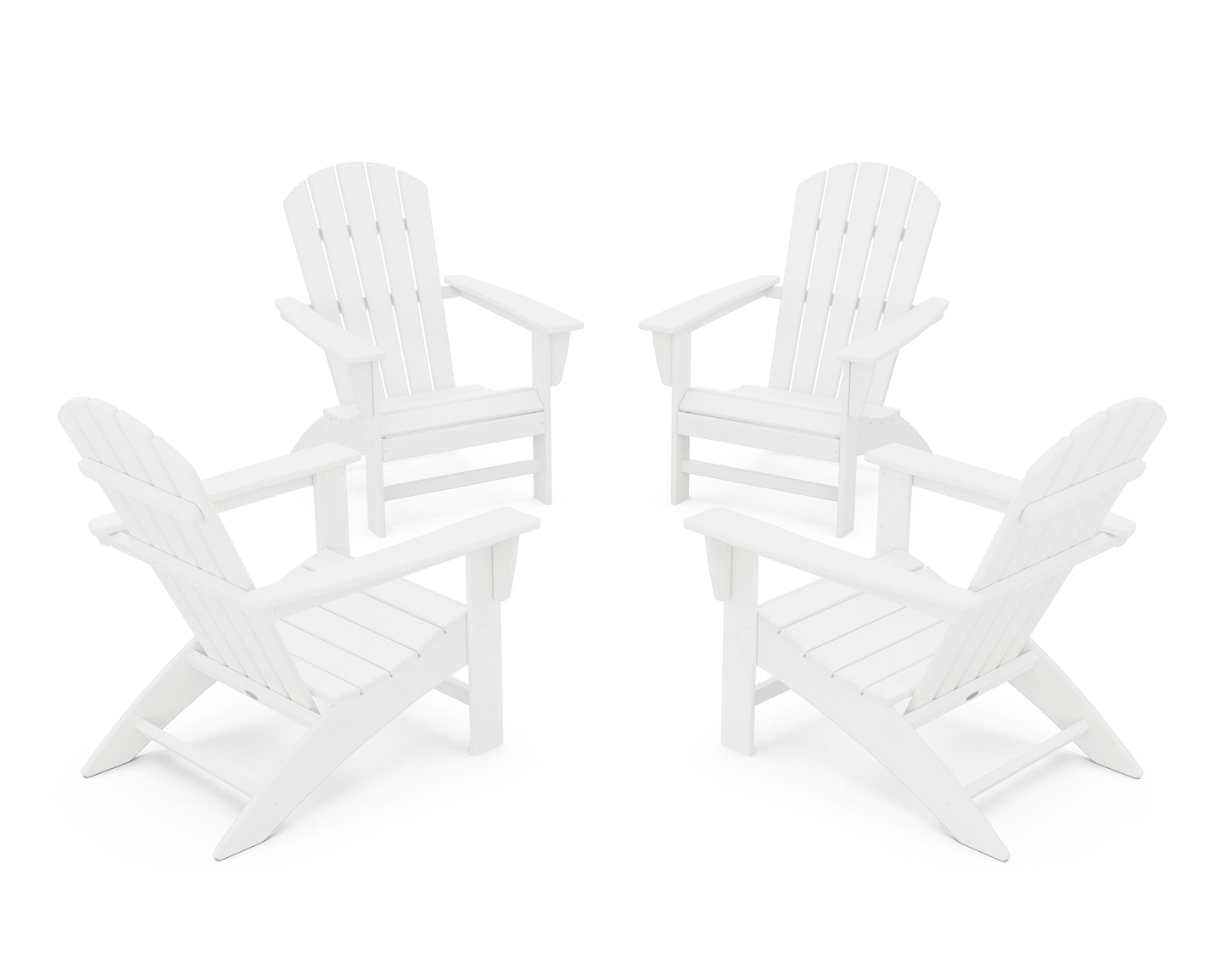 Nautical 4-Piece Adirondack Conversation Set