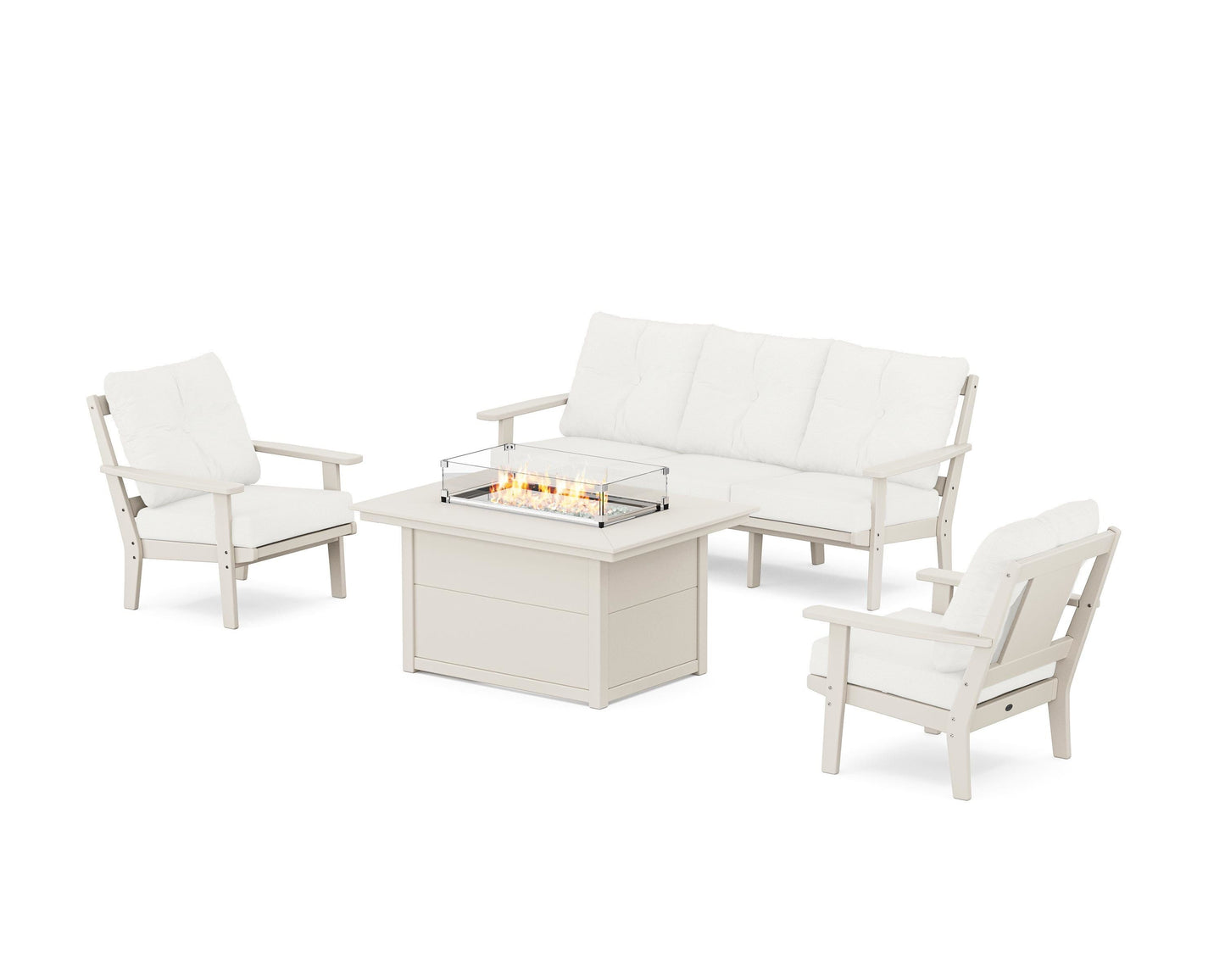 Prairie Deep Seating Fire Pit Table Set