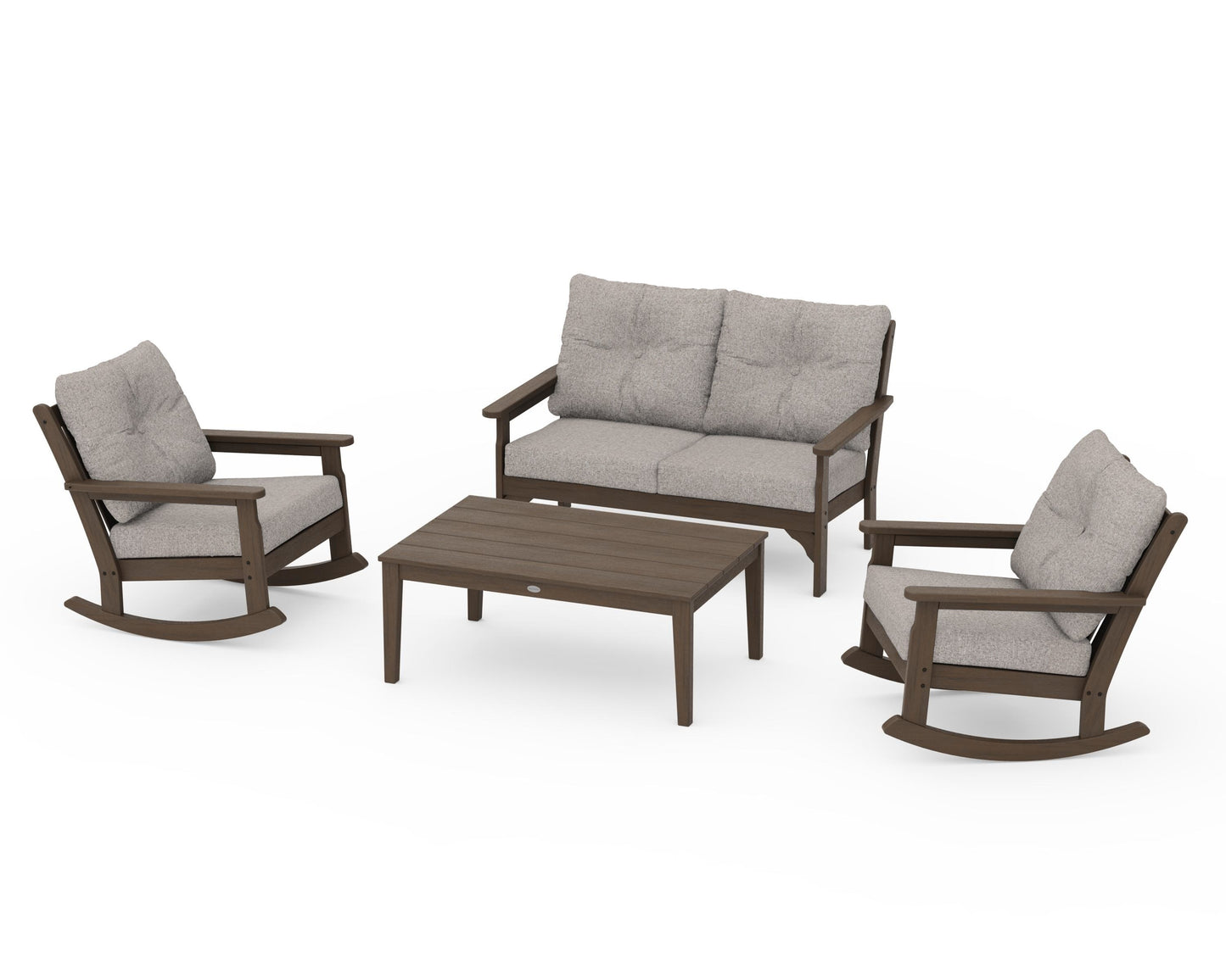 Vineyard 4-Piece Deep Seating Rocking Chair Set