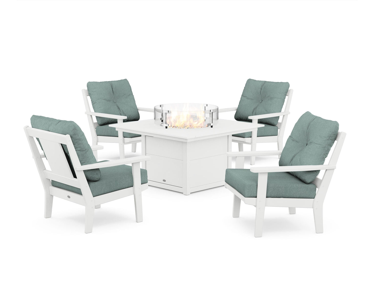 Prairie 5-Piece Deep Seating Set with Fire Pit Table