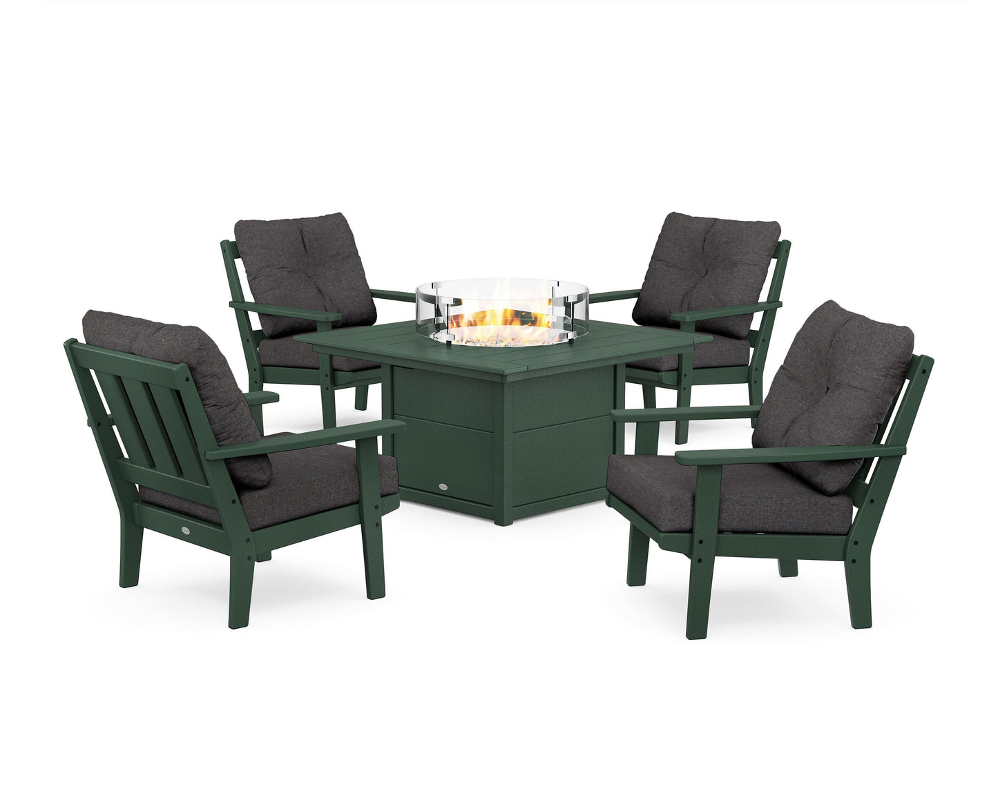 Oxford 5-Piece Deep Seating Set with Fire Pit Table