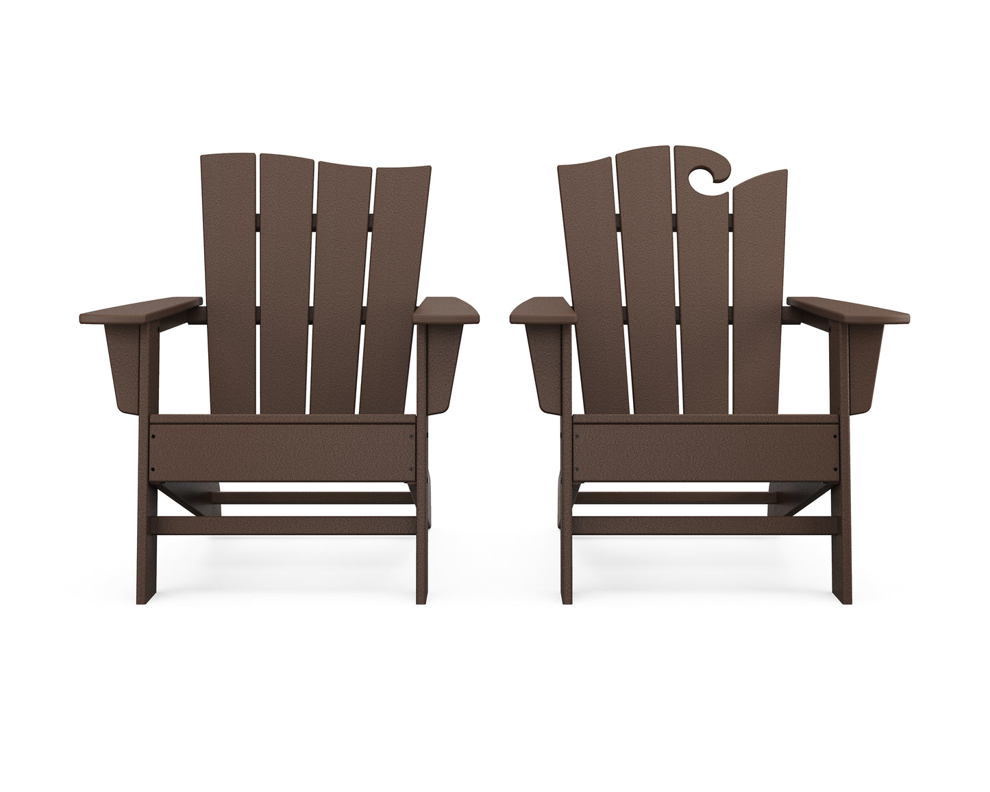 Wave 2-Piece Adirondack Set with The Wave Chair Left