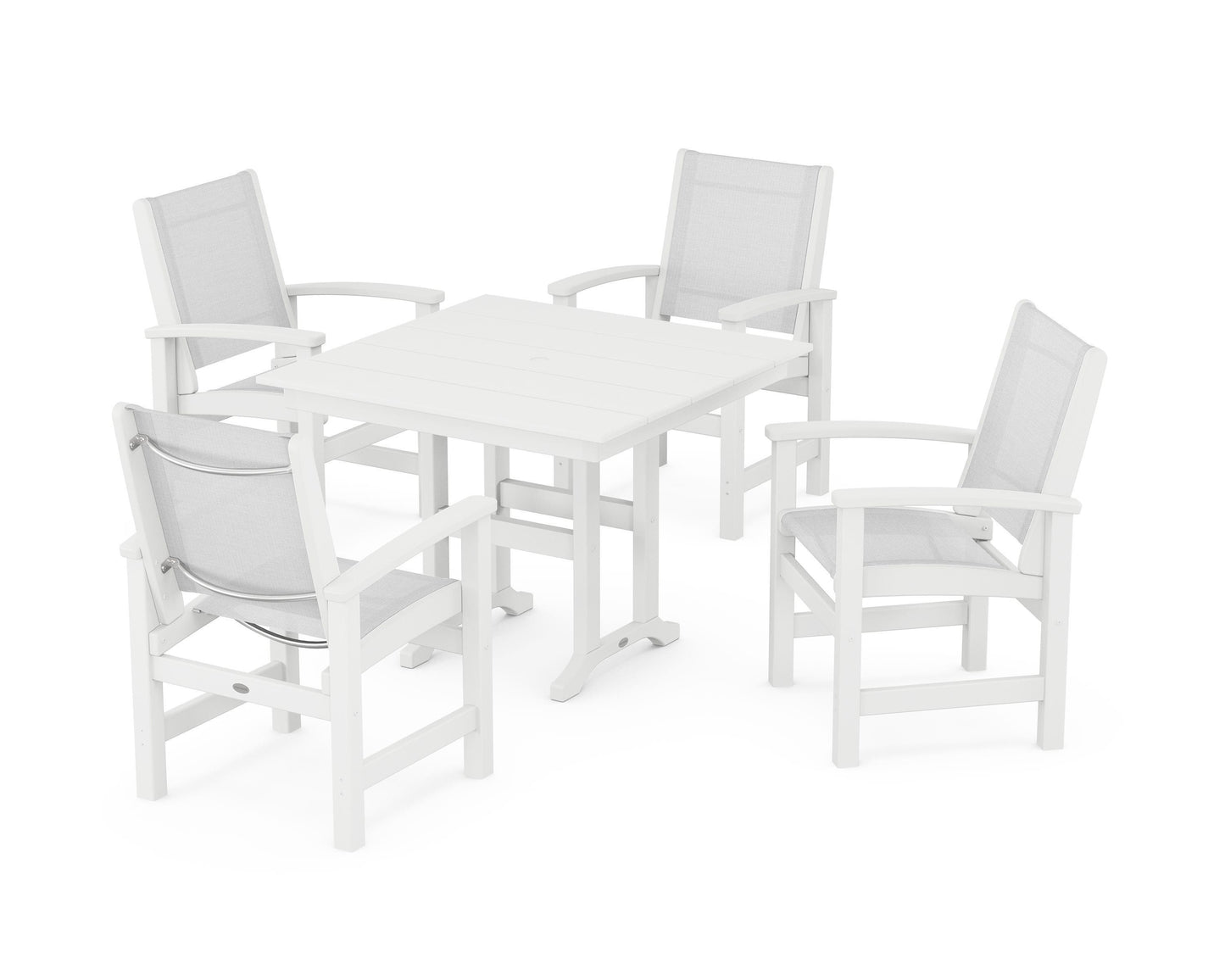 Coastal 5-Piece Farmhouse Dining Set