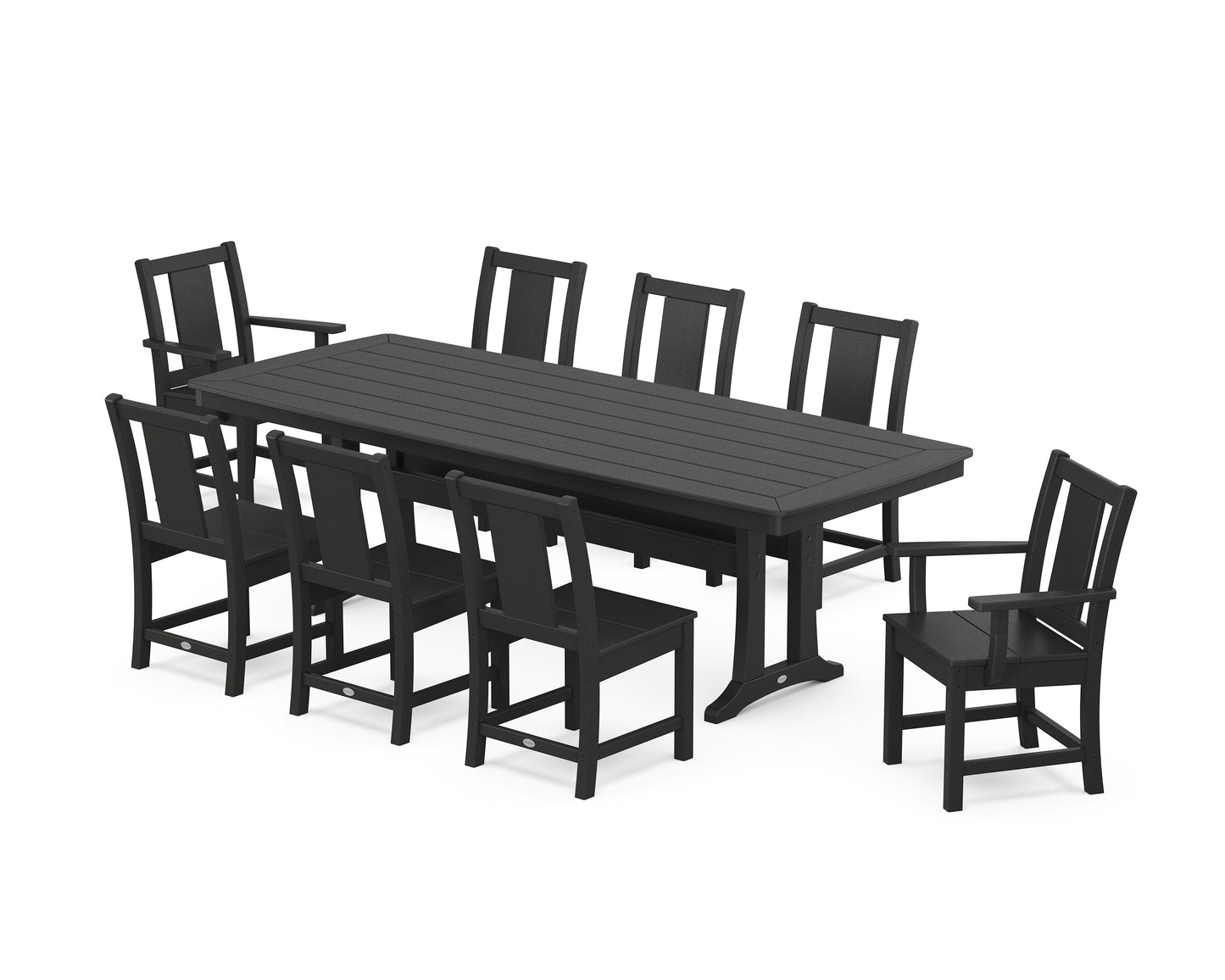 Prairie 9-Piece Dining Set with Trestle Legs
