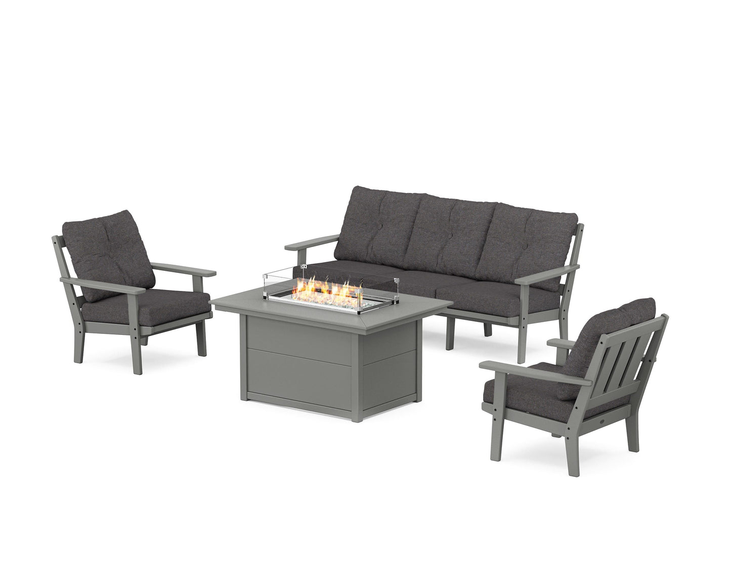 Oxford Deep Seating Fire Pit Table Set