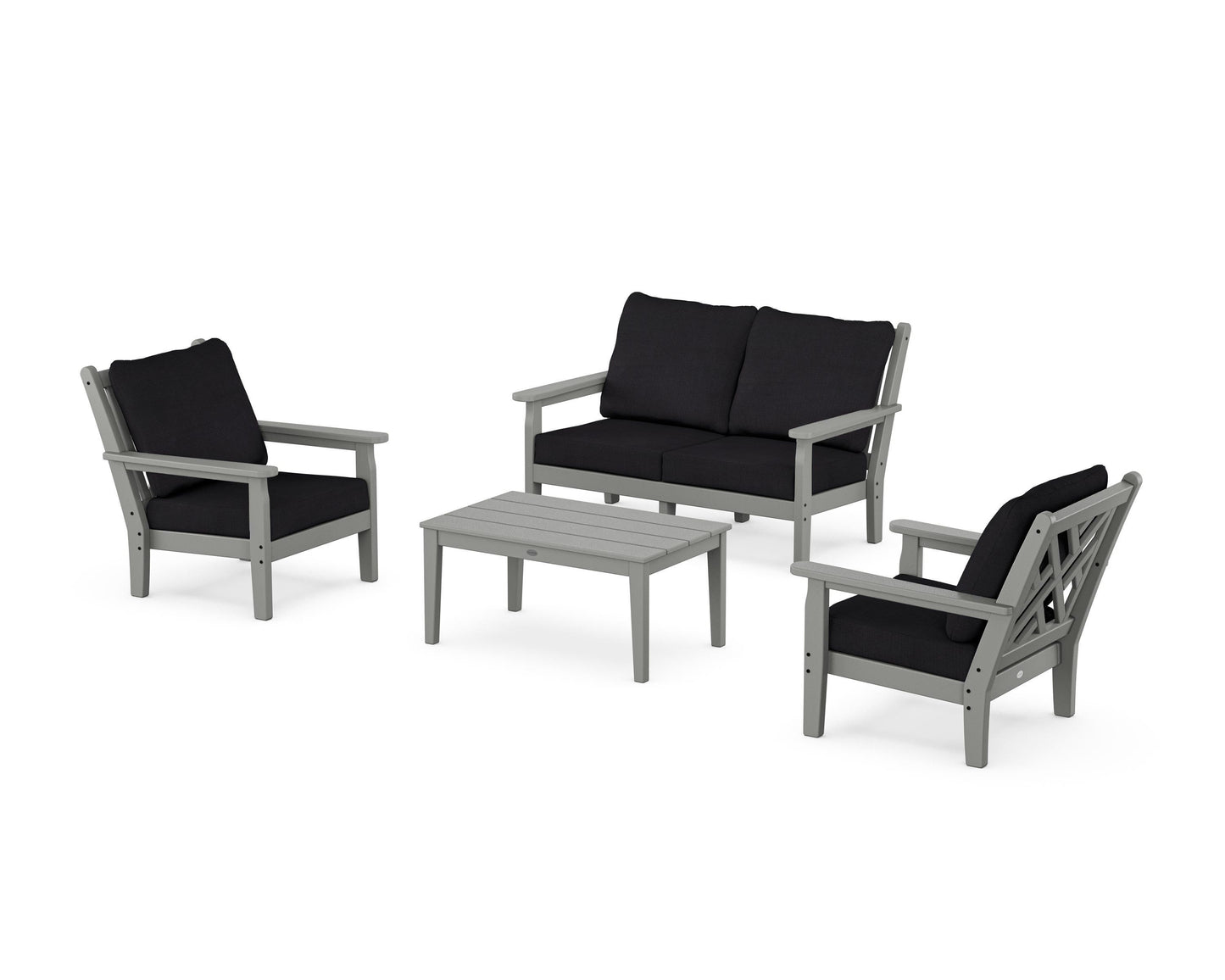 Chippendale 4-Piece Deep Seating Set with Loveseat