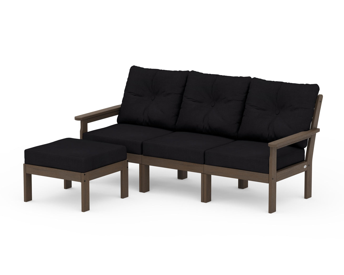 Vineyard 4-Piece Sectional with Ottoman