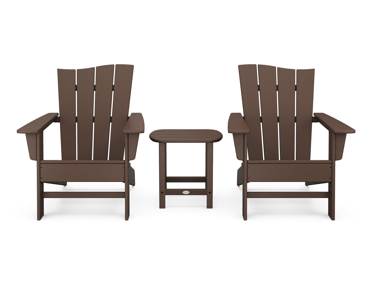 Wave 3-Piece Adirondack Chair Set