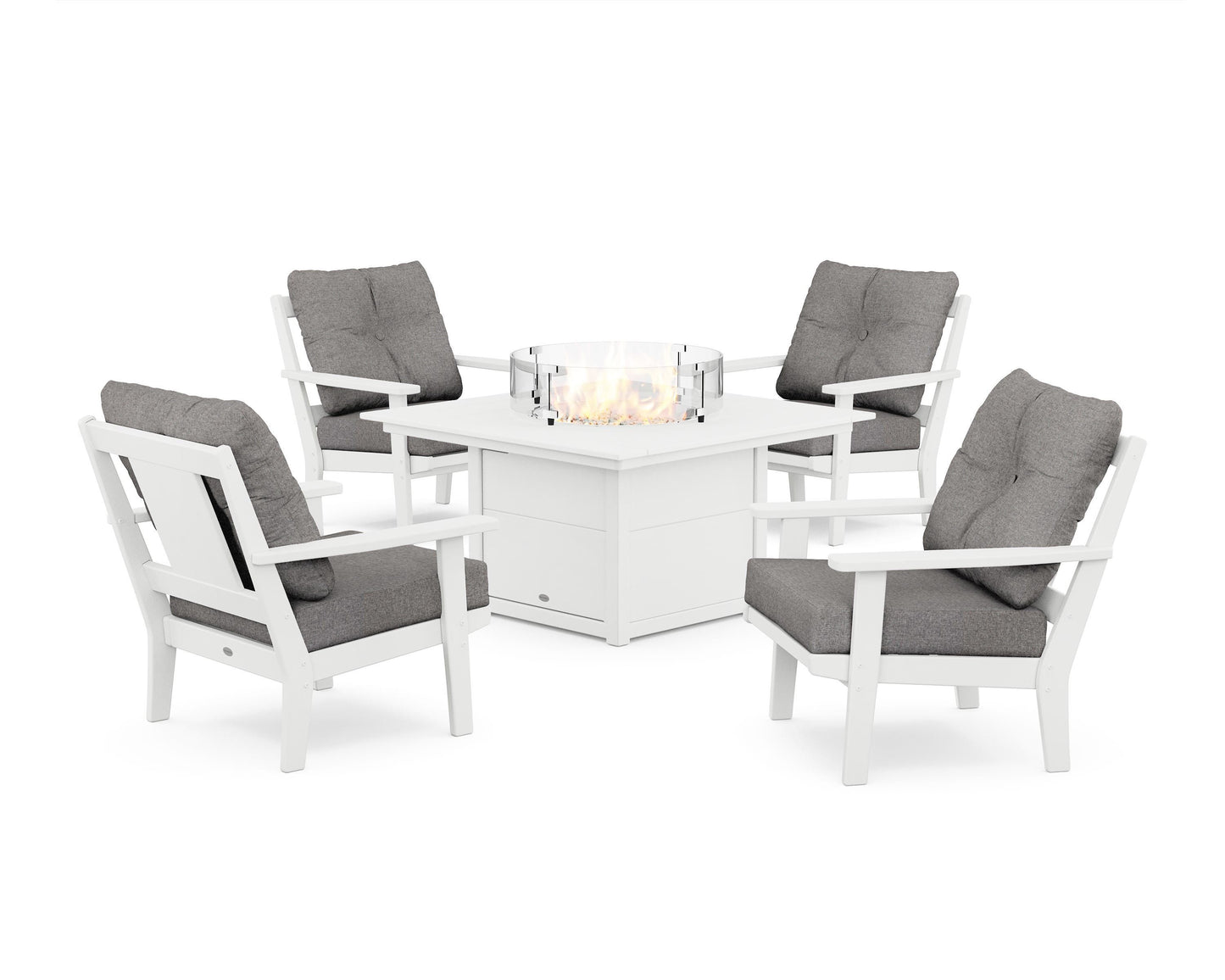 Prairie 5-Piece Deep Seating Set with Fire Pit Table