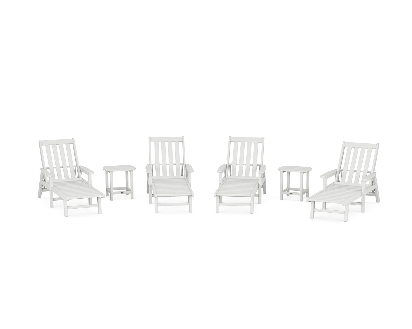 Vineyard 6-Piece Chaise with Arms Set