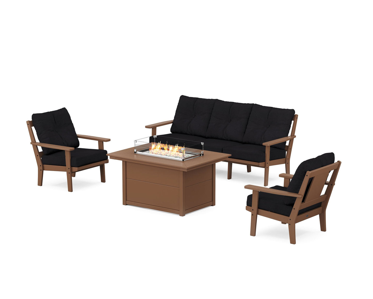 Prairie Deep Seating Fire Pit Table Set