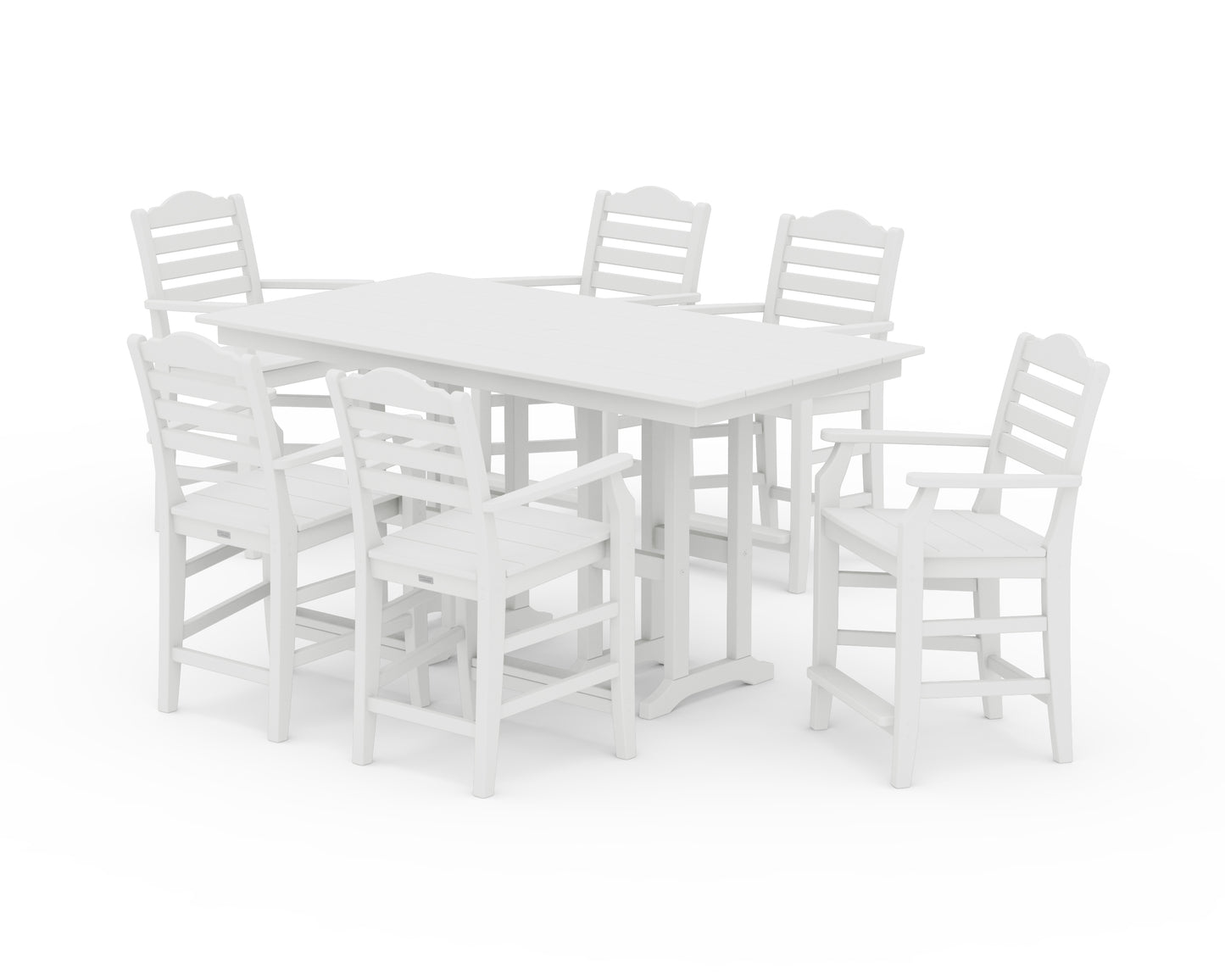 Savannah Arm Chair 7-Piece Farmhouse Counter Set