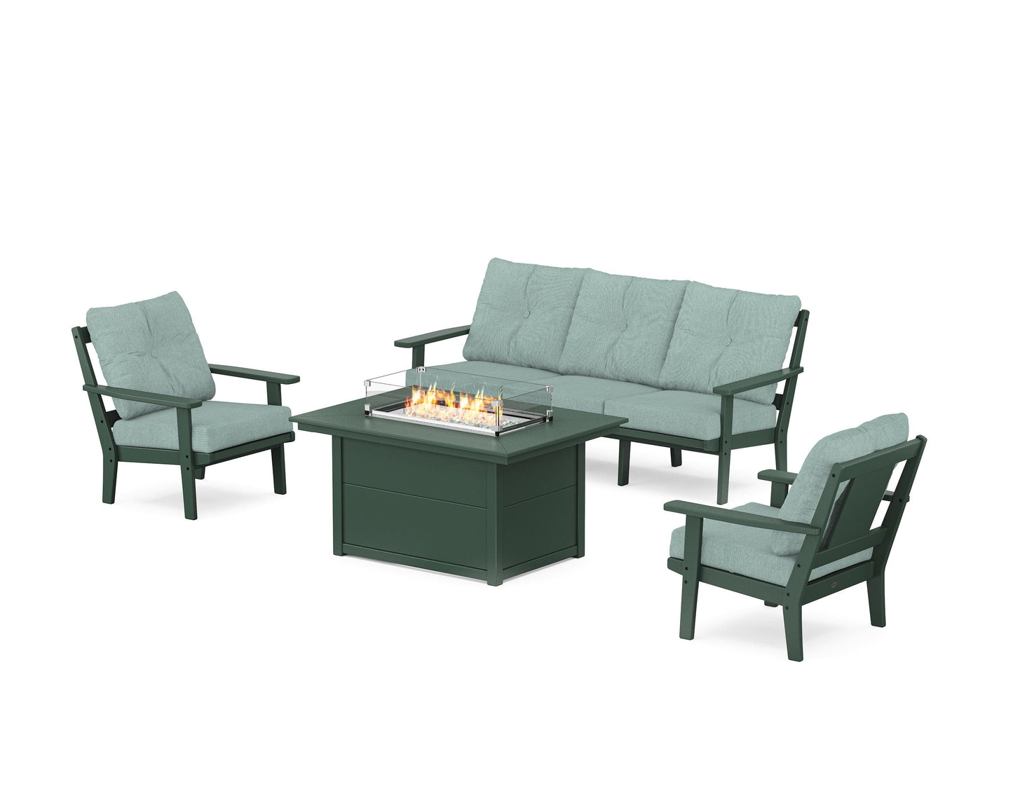 Prairie Deep Seating Fire Pit Table Set