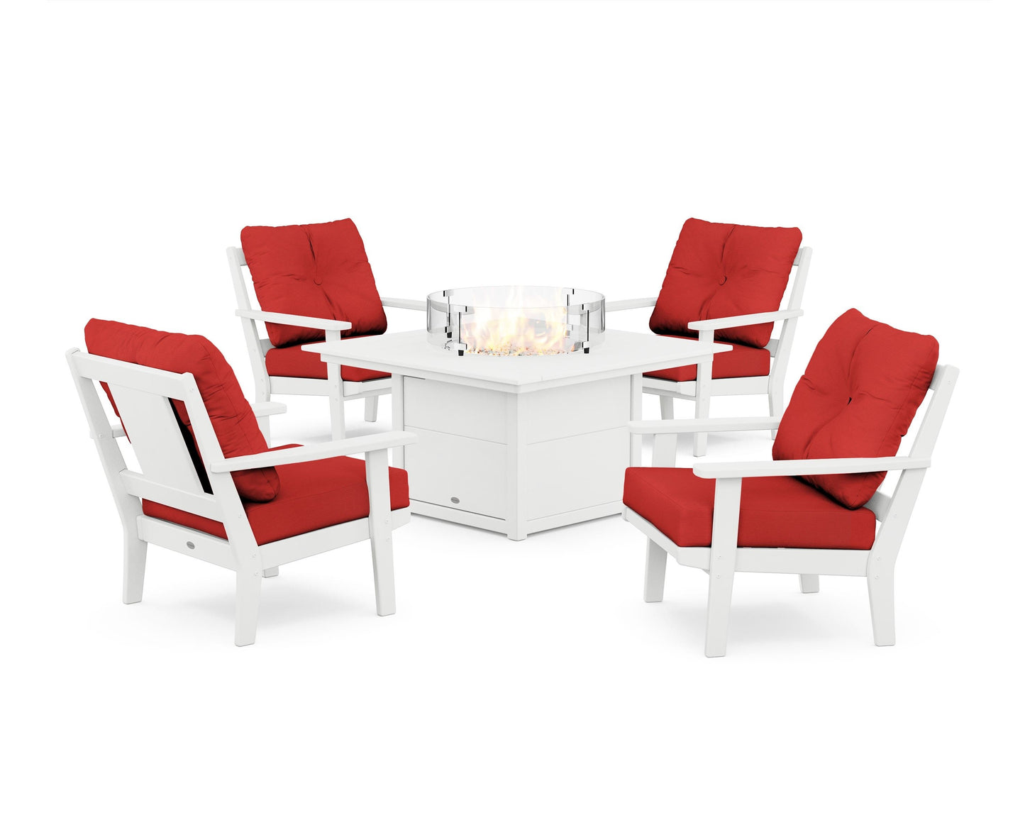 Prairie 5-Piece Deep Seating Set with Fire Pit Table