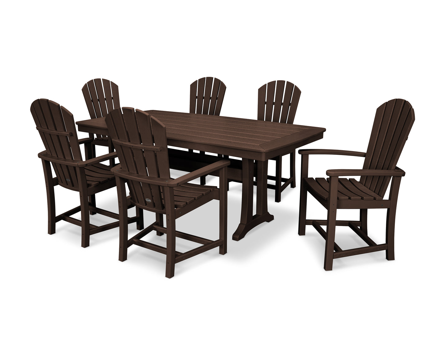 Palm Coast 7-Piece Dining Set with Trestle Legs