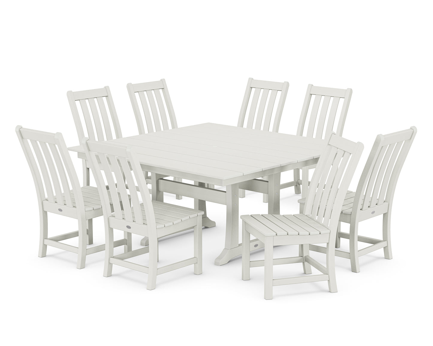 Vineyard 9-Piece Farmhouse Trestle Dining Set