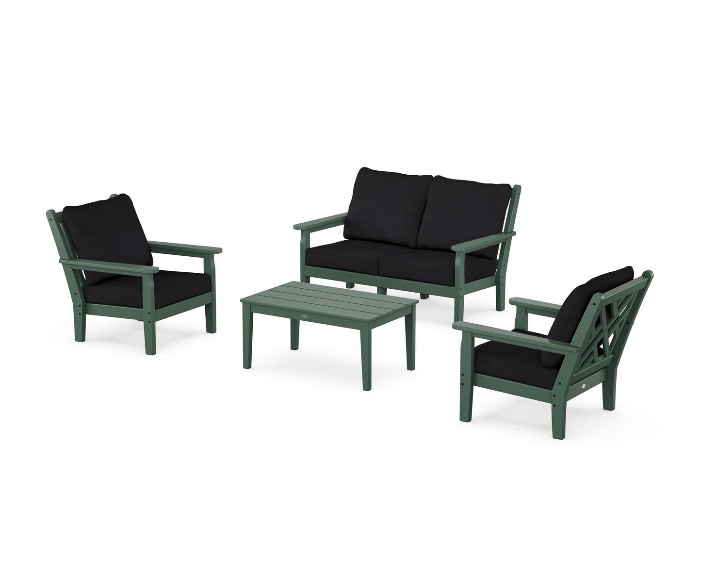 Chippendale 4-Piece Deep Seating Set with Loveseat