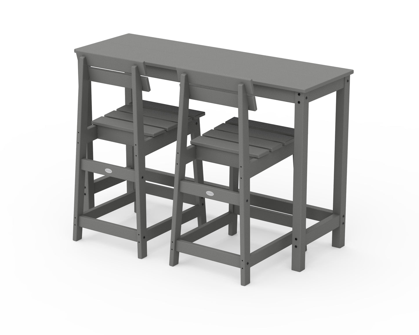 Modern Studio Plaza Counter Chair 3-Piece Balcony Set