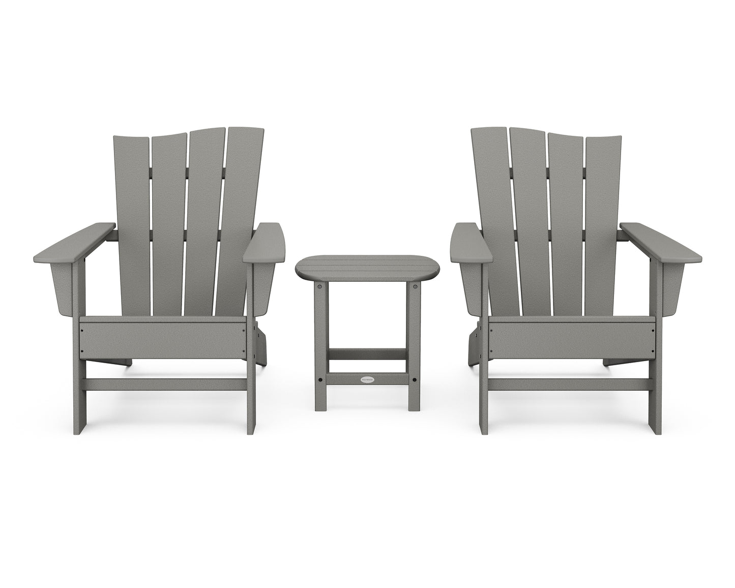 Wave 3-Piece Adirondack Chair Set