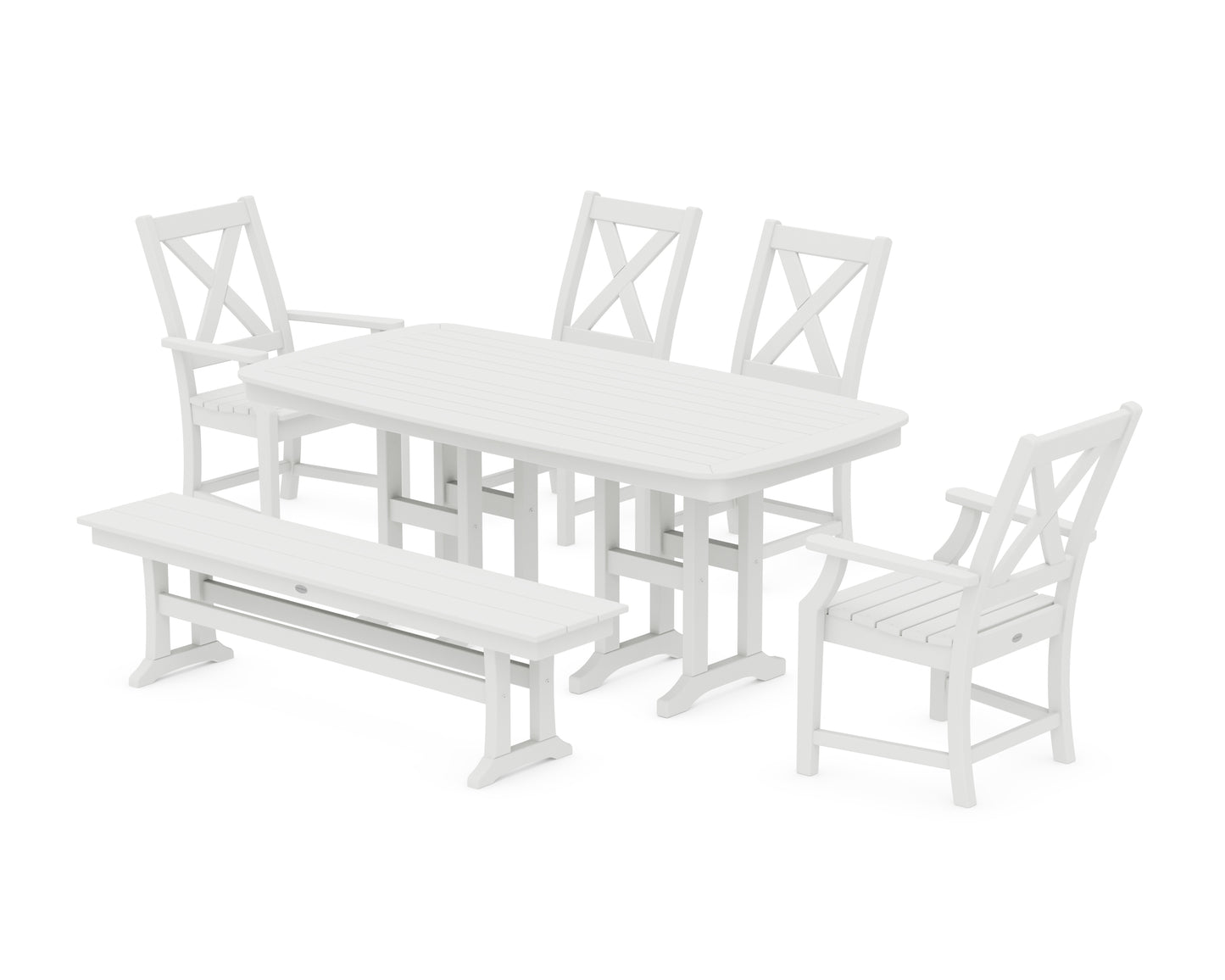 Braxton 6-Piece Dining Set with Bench