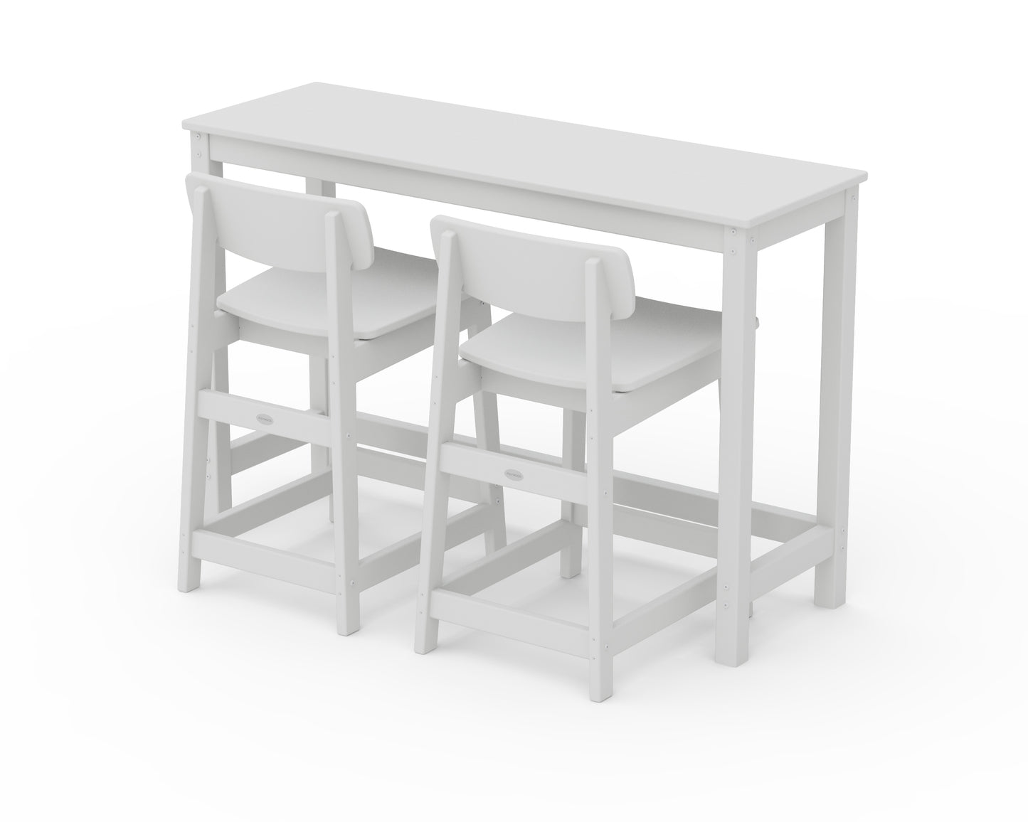 Modern Studio Urban Lowback Counter Chair 3-Piece Balcony Set