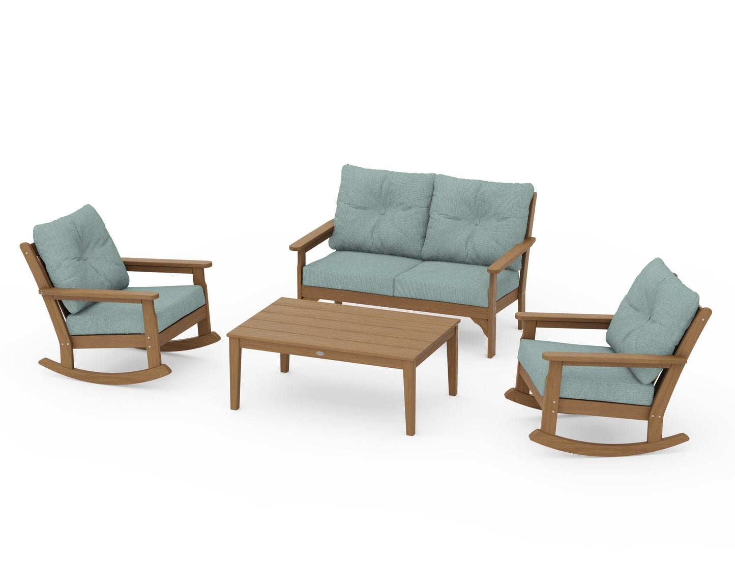 Vineyard 4-Piece Deep Seating Rocking Chair Set