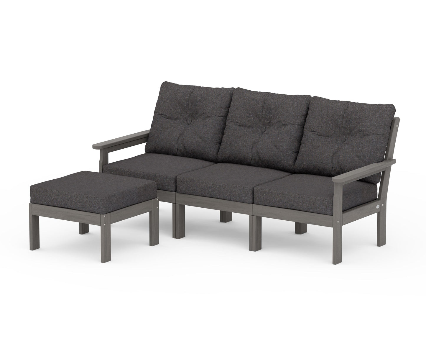 Vineyard 4-Piece Sectional with Ottoman