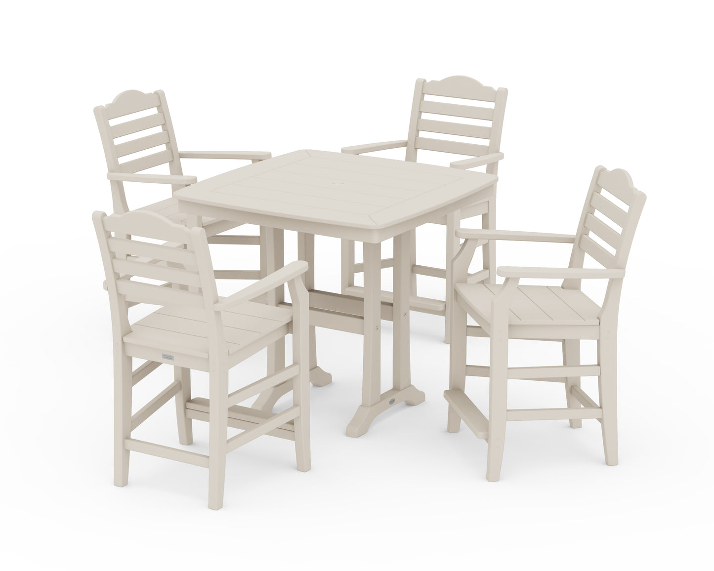 Savannah 5-Piece Counter Set with Trestle Legs