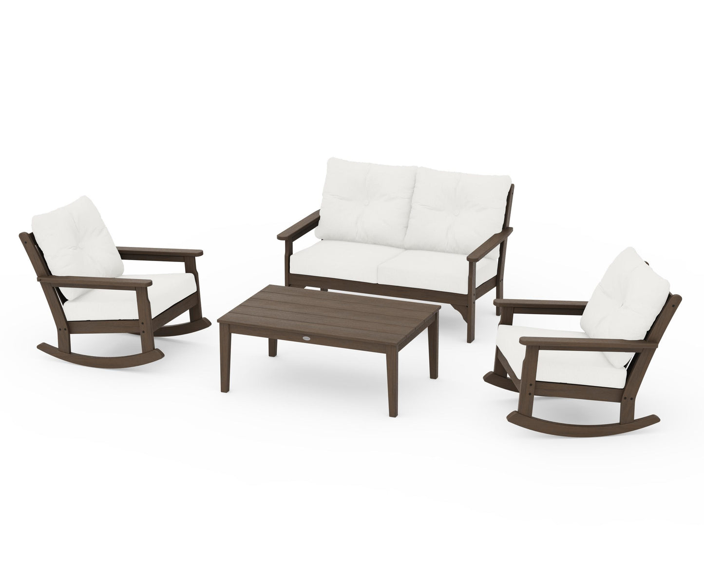 Vineyard 4-Piece Deep Seating Rocking Chair Set