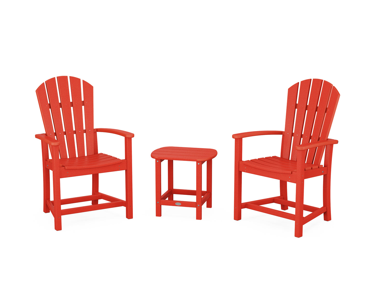 Palm Coast 3-Piece Upright Adirondack Chair Set