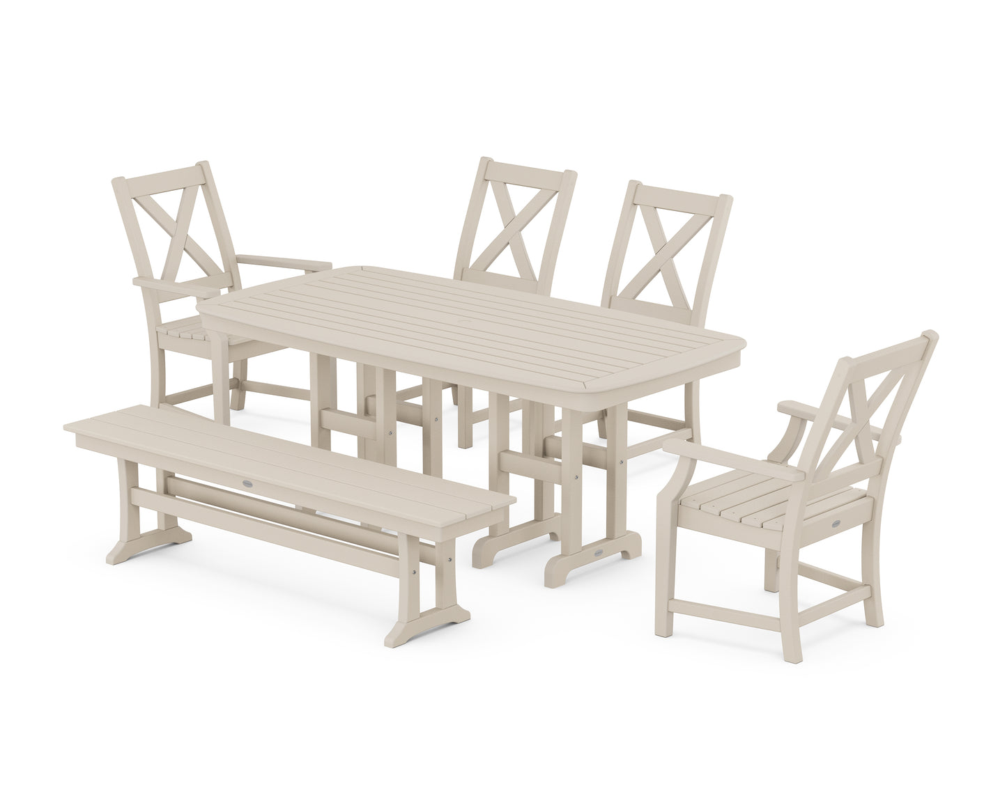 Braxton 6-Piece Dining Set with Bench