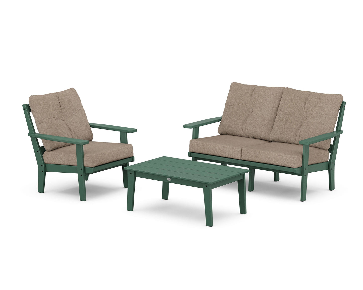 Prairie 3-Piece Deep Seating Set with Loveseat