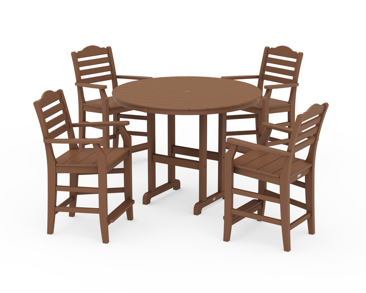 Savannah 5-Piece Round Farmhouse Counter Set