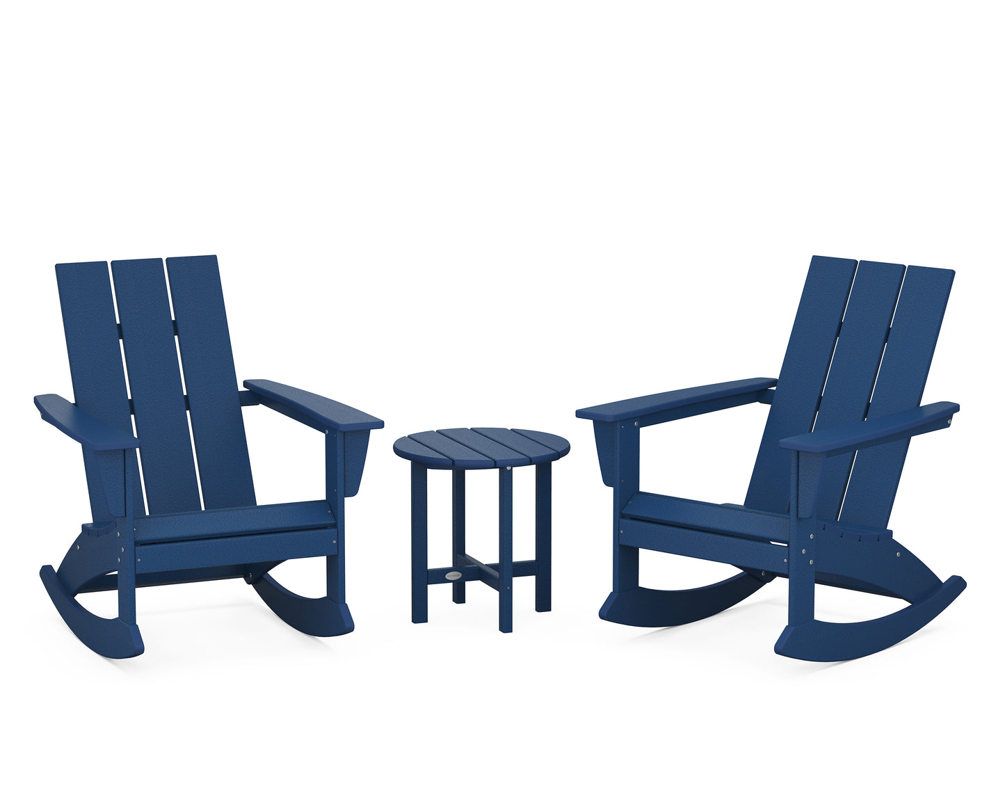 Modern 3-Piece Adirondack Rocking Chair Set