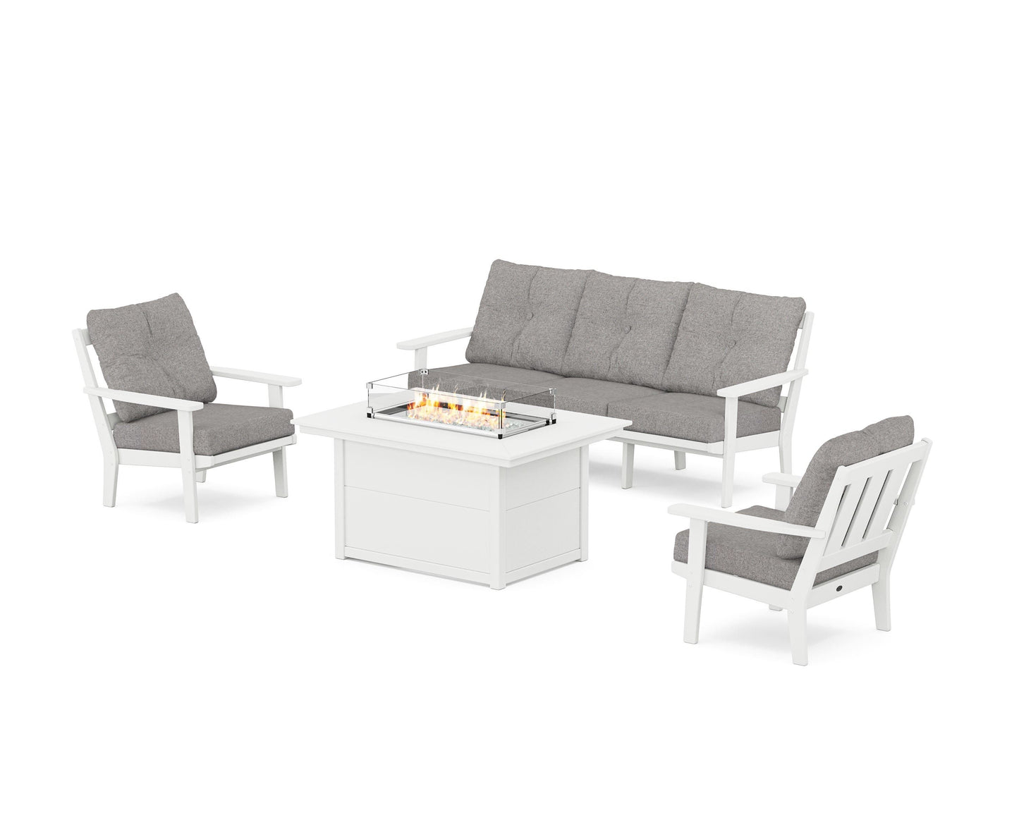 Oxford Deep Seating Fire Pit Table Set