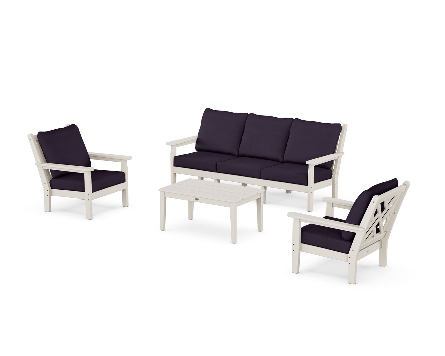 Chippendale 4-Piece Deep Seating Set with Sofa