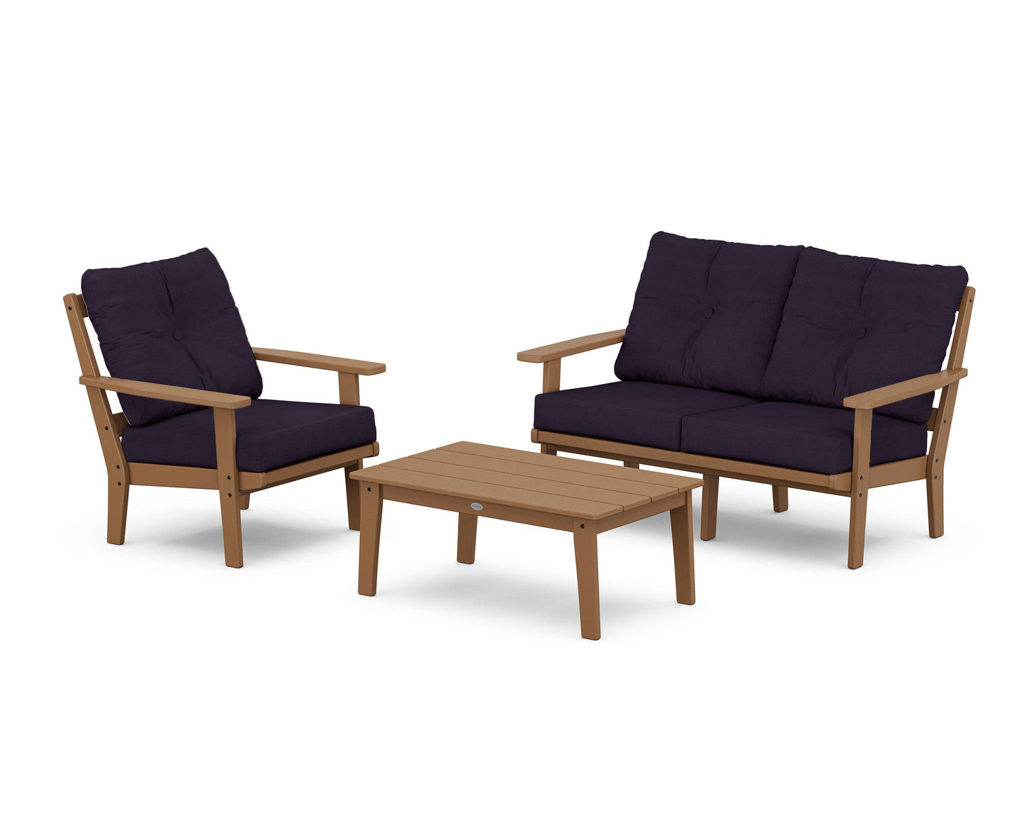 Prairie 3-Piece Deep Seating Set with Loveseat