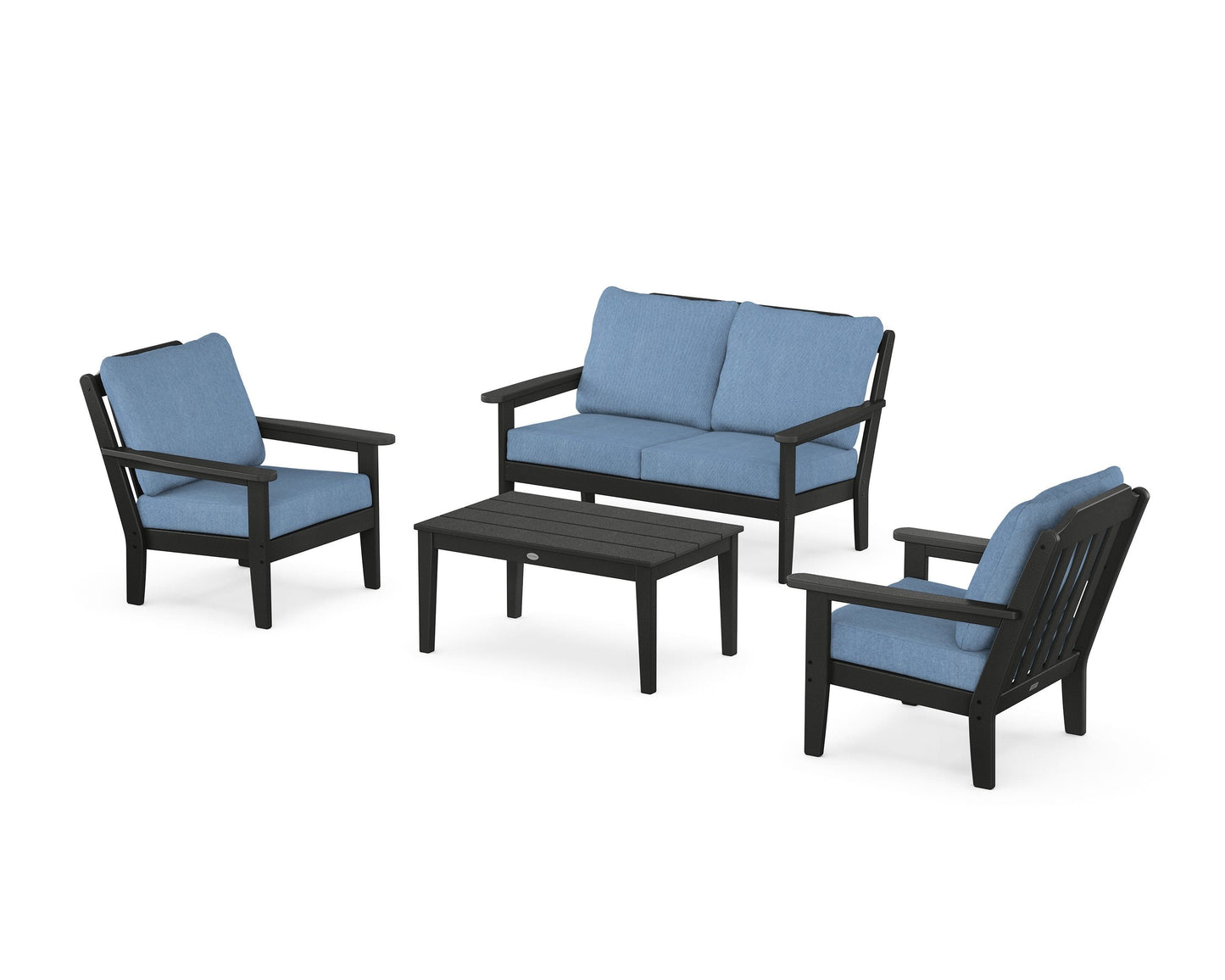 Cottage 4-Piece Deep Seating Set with Loveseat