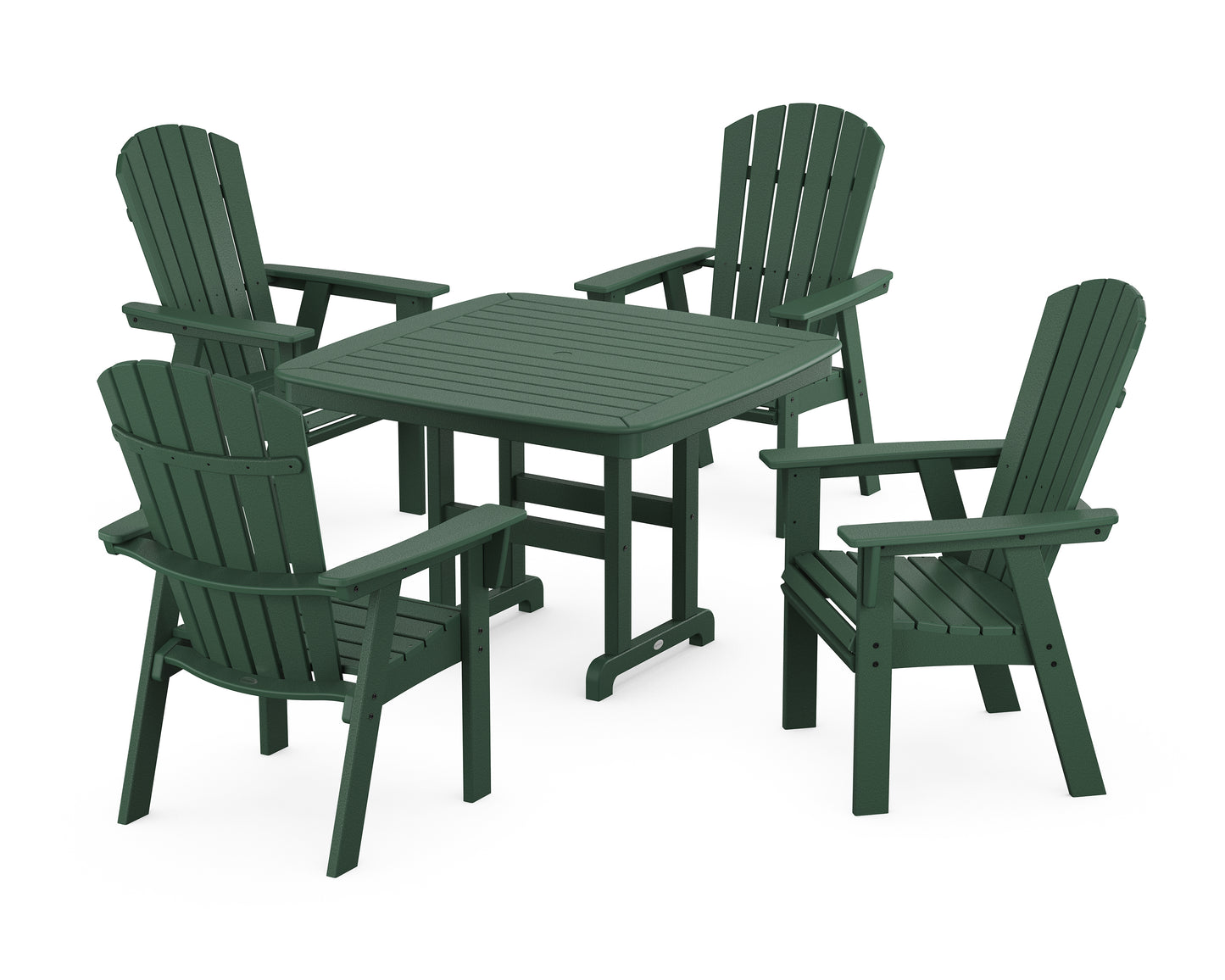 Nautical Curveback Adirondack 5-Piece Dining Set