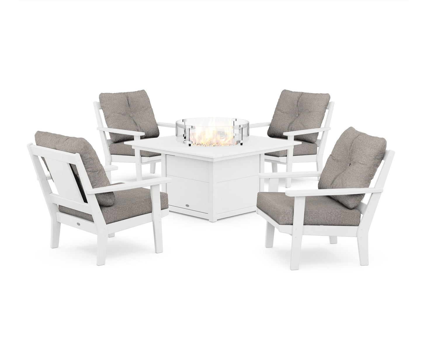 Prairie 5-Piece Deep Seating Set with Fire Pit Table