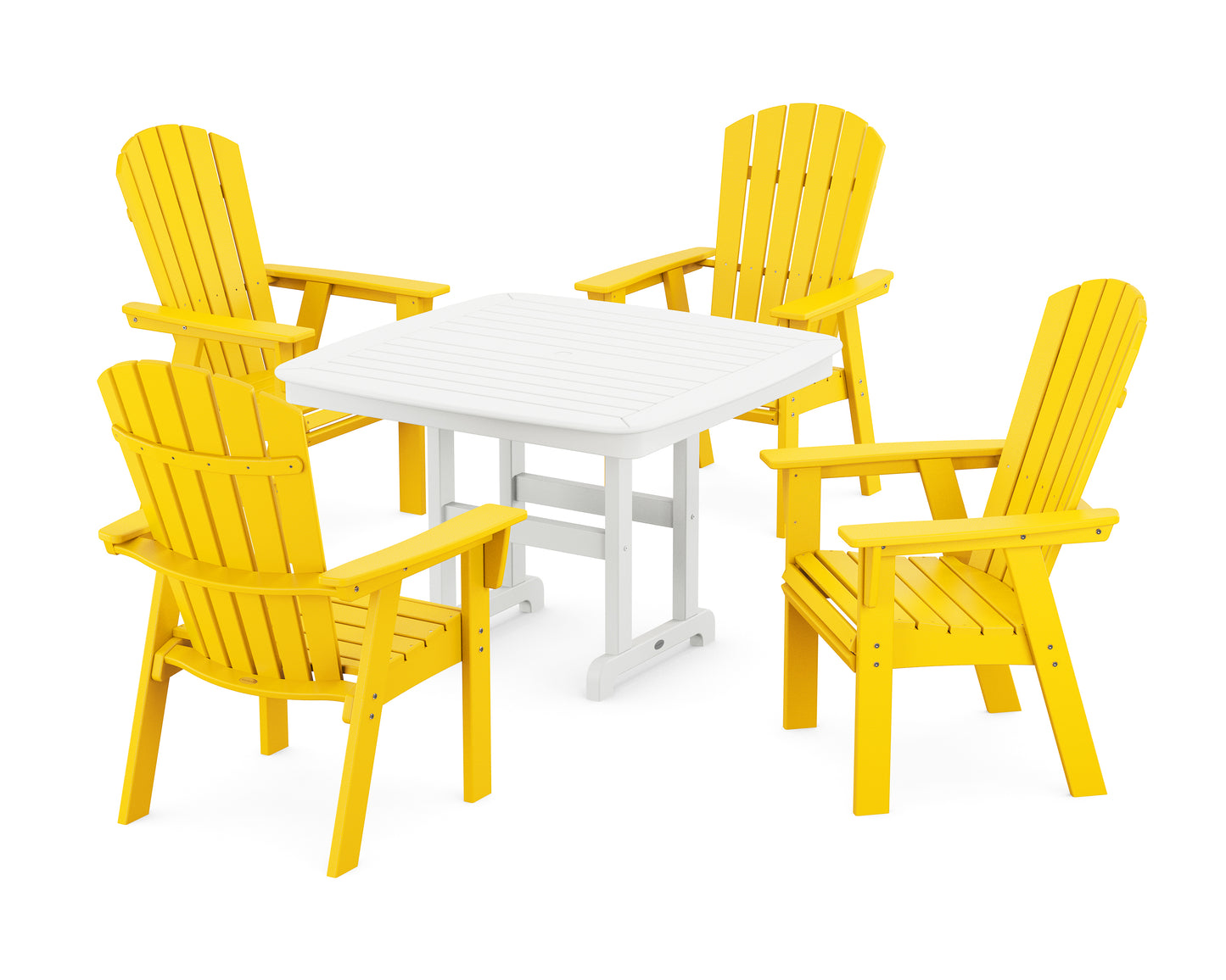 Nautical Curveback Adirondack 5-Piece Dining Set